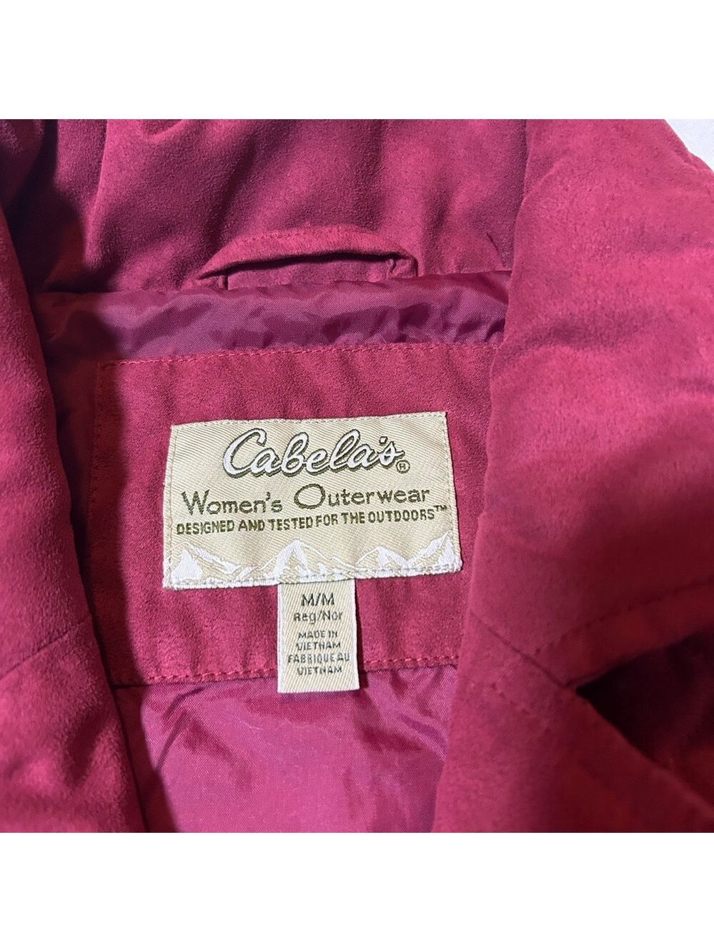 Cabela's Women's Outerwear Vest Medium Quilted Button Up Lined - Picture 7 of 9